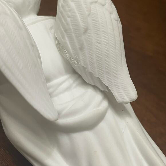 VTG Lenox Collection Nativity Angels of Adoration White Bisque China Figurines - Picture 7 of 15